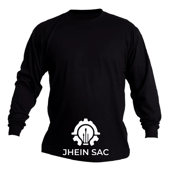 POLO NEGRO  MANGA LARGA 30 AL 1 