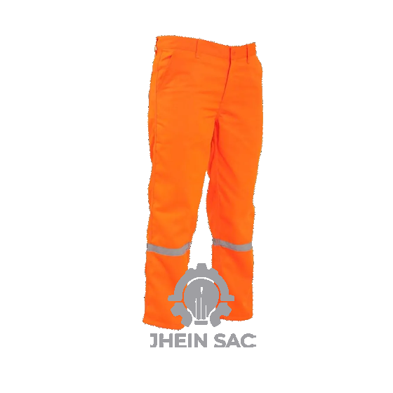 PANTALON DRILL NARANJA CLASICO C/CINTA DE 1"