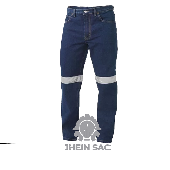 PANTALON JEAN PROCESADO C/ CINTA COREANA  ANCHA 