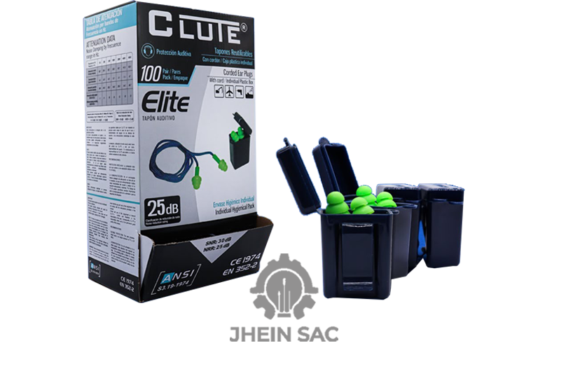 Tapon Auditivo Elite TPR en Estuche Clute